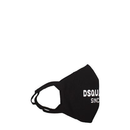 Dsquared² Black Polipropilene Facemasks