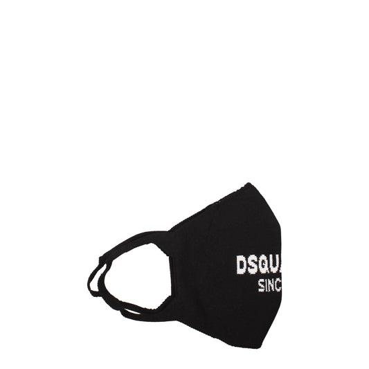 Dsquared² Black Polipropilene Facemasks