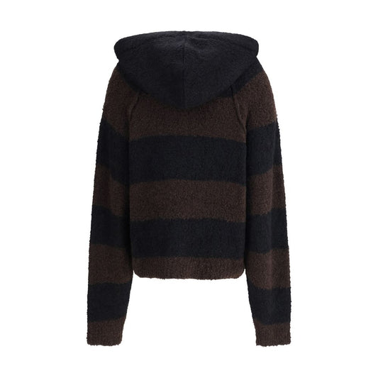 Petar Petrov LOOSE FIT CROPPED HOODED JUMPER