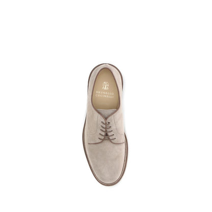 Brunello Cucinelli Suede Derby lace-up Shoes