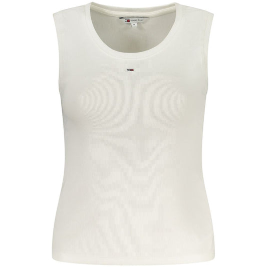 Tommy Hilfiger White Cotton Tank Top
