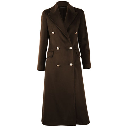 Made in Italy Brown Wool Coat