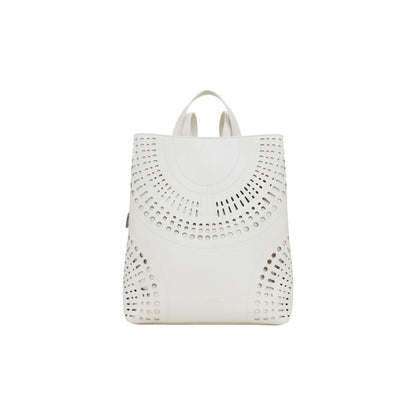 Desigual White Polyethylene Backpack