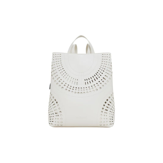 Desigual White Polyethylene Backpack