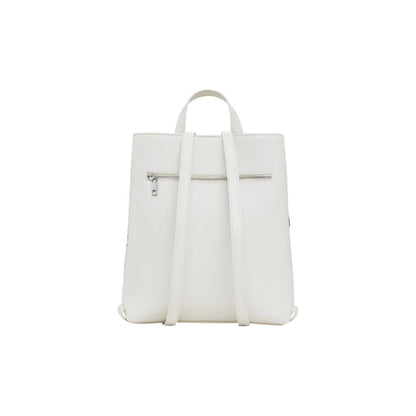 Desigual White Polyethylene Backpack