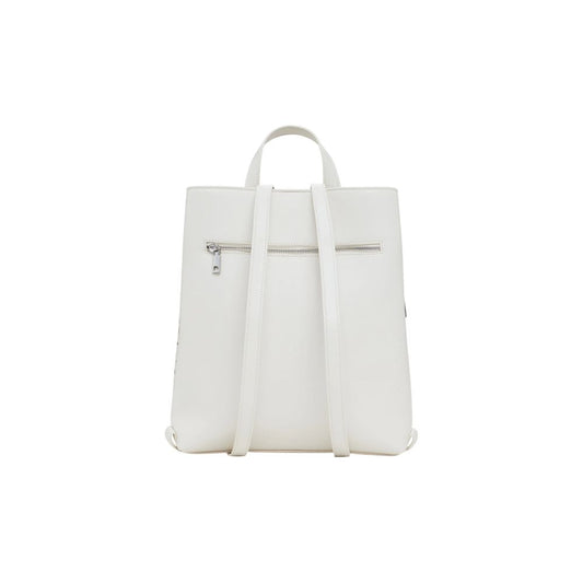 Desigual White Polyethylene Backpack