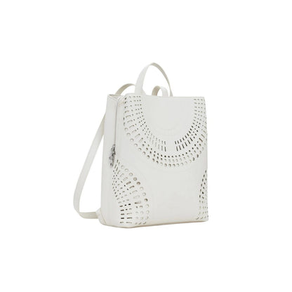 Desigual White Polyethylene Backpack