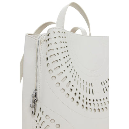 Desigual White Polyethylene Backpack