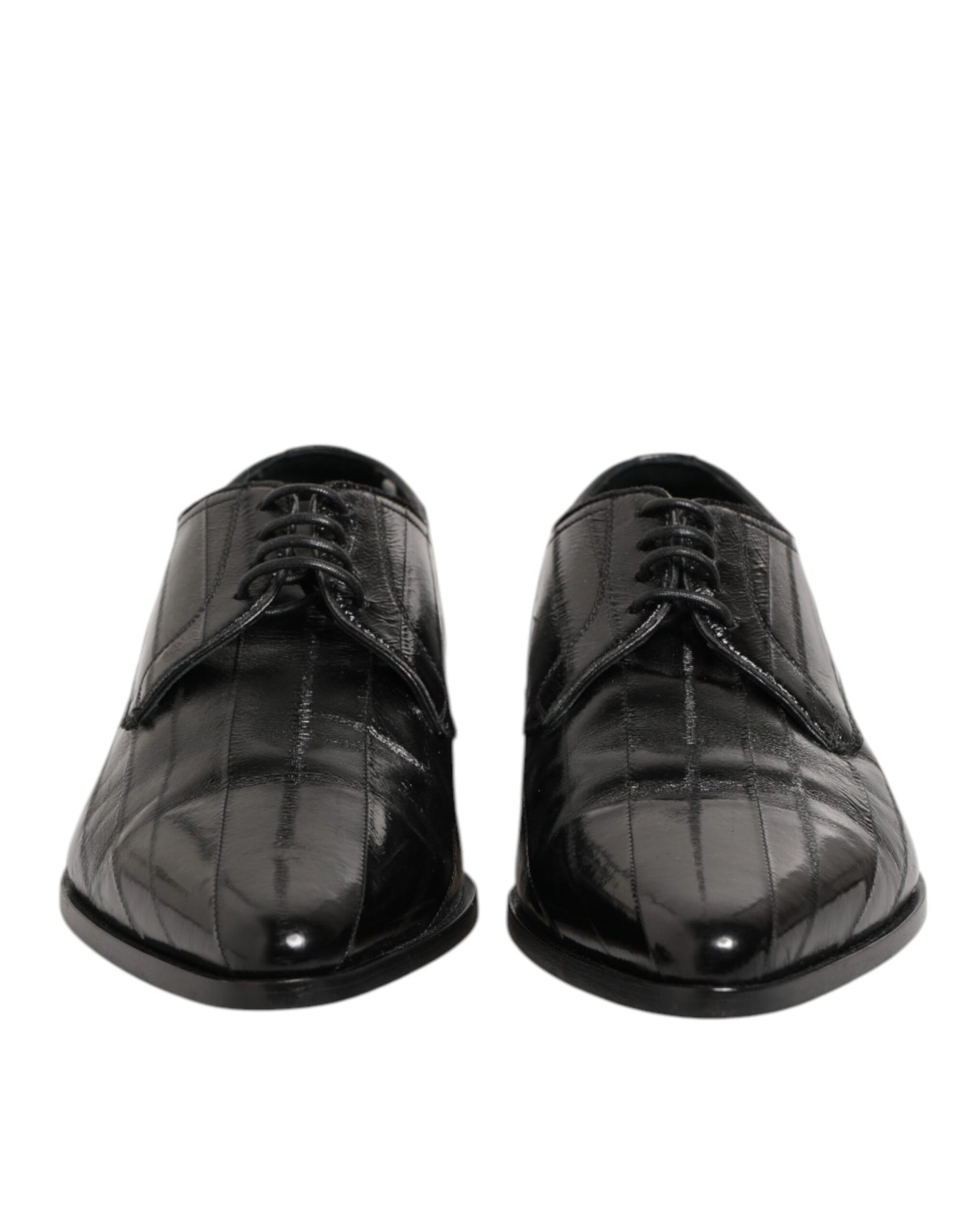 Dolce & Gabbana Black Leather Lace Up Derby Formal Dress Shoes