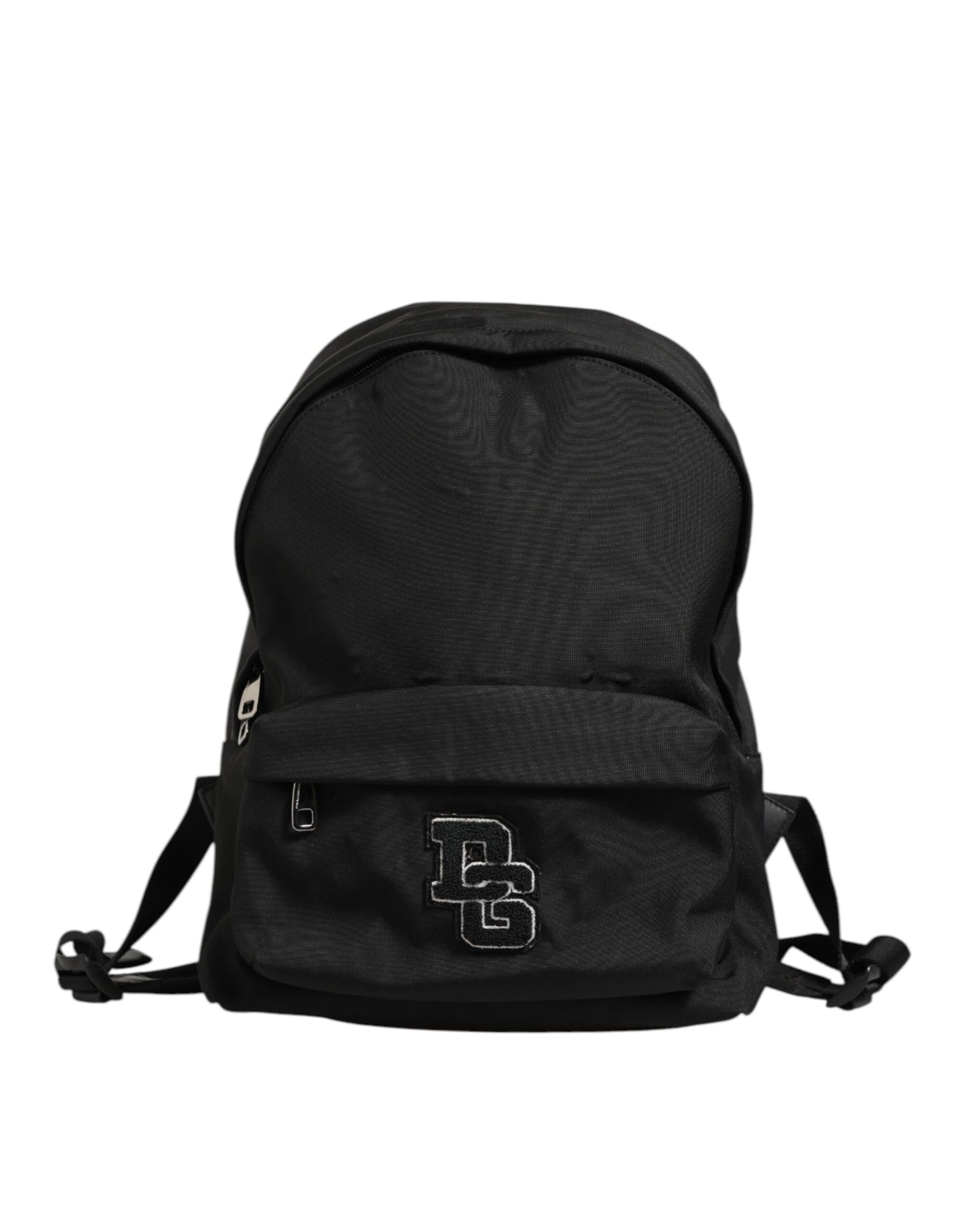 Dolce & Gabbana Black Nylon DG Patch School Travel Backpack Borse Bag