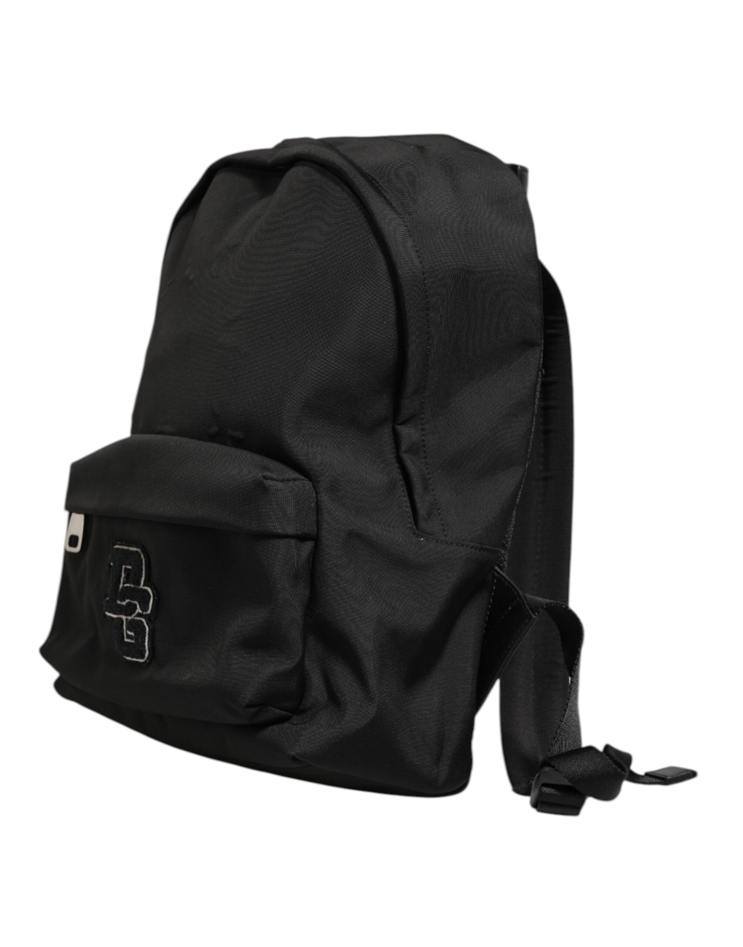 Dolce & Gabbana Black Nylon DG Patch School Travel Backpack Borse Bag