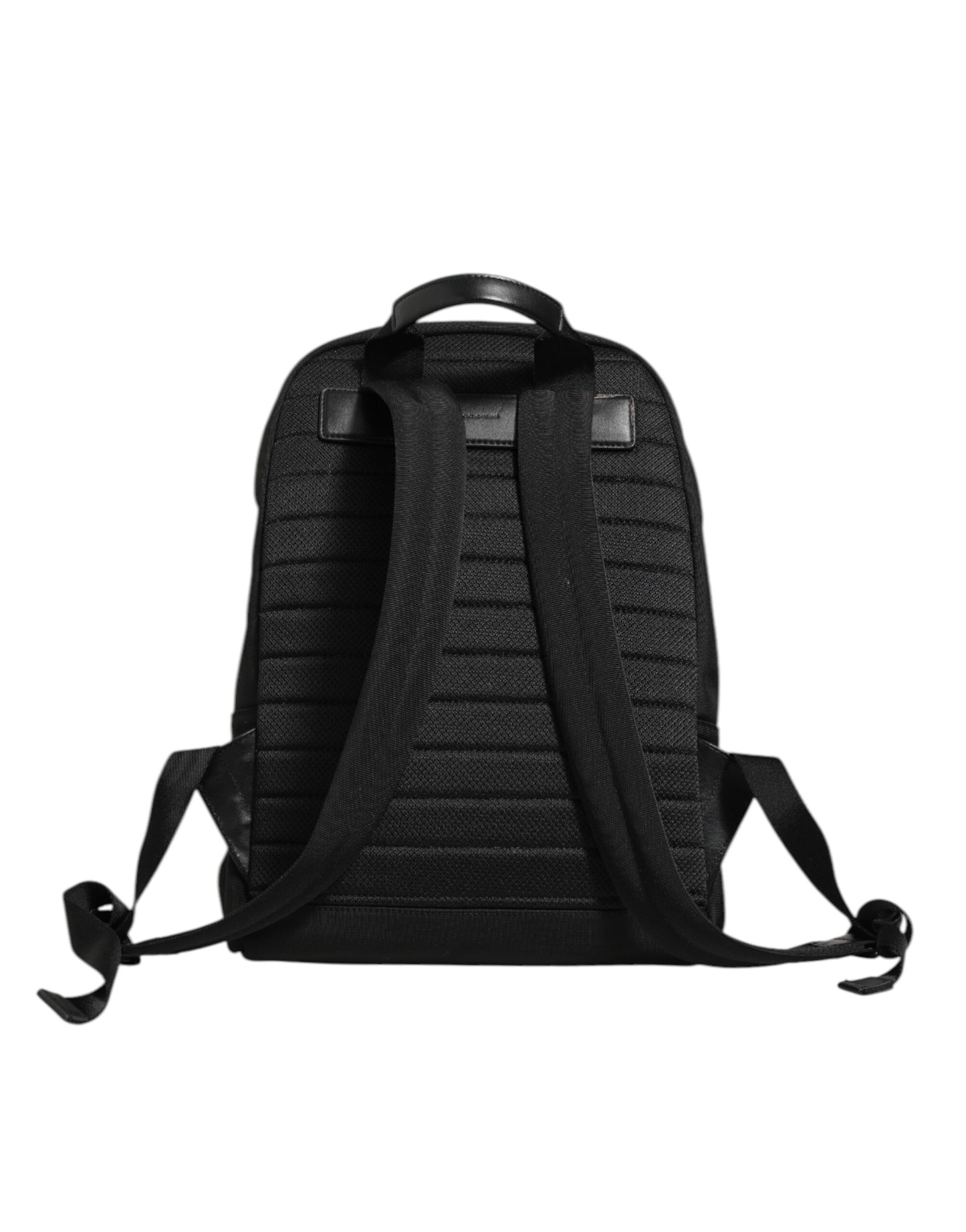 Dolce & Gabbana Black Nylon DG Patch School Travel Backpack Borse Bag