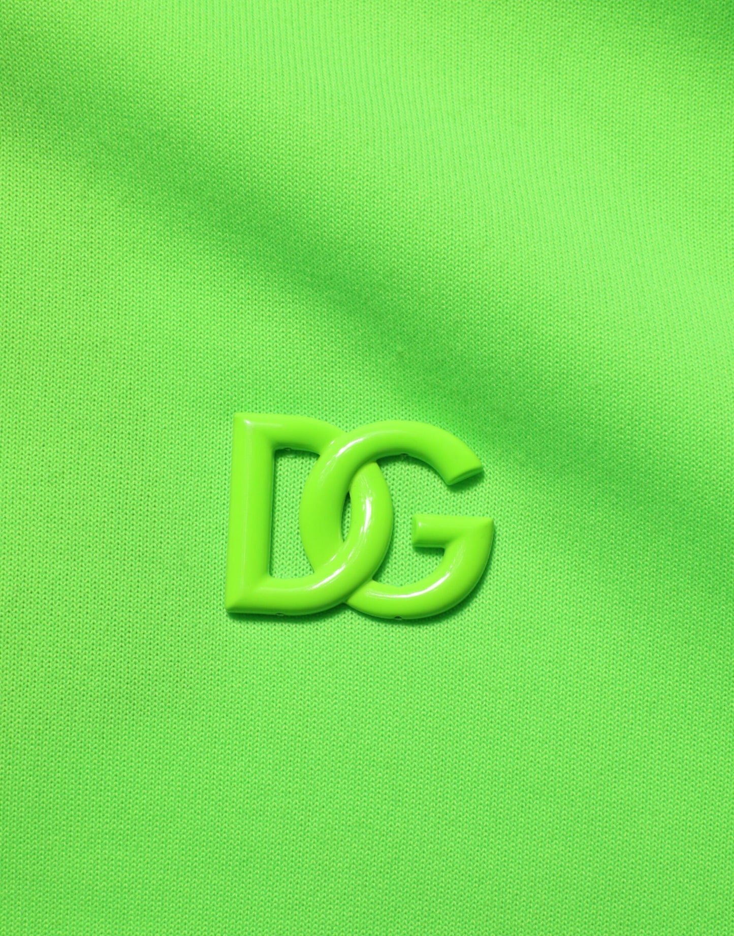 Dolce & Gabbana Green DG Logo Men Hooded Sweatshirt Sweater