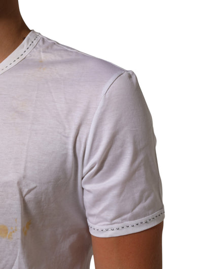 Dolce & Gabbana White Cotton Crew Neck Underwear Tee T-shirt