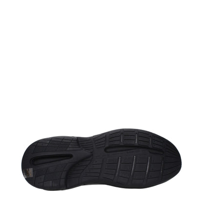 Balmain Black Leather Athletic Sneakers