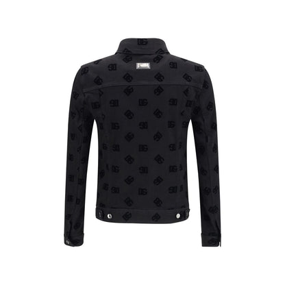 Dolce & Gabbana Jacquard-Logo Denim Jacket